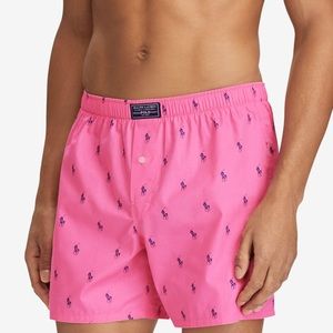 MENS Polo Ralph Lauren Pink woven boxer